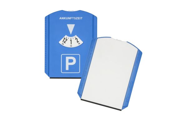 Parkscheibe "Basic", blau/weiss