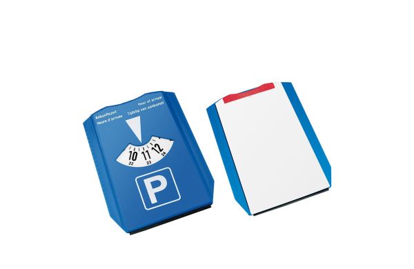 Parkscheibe Beta_ blau_ weiss