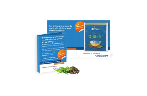 Premium-Tee in der Werbe-Klappkarte Klimaneutral FSC