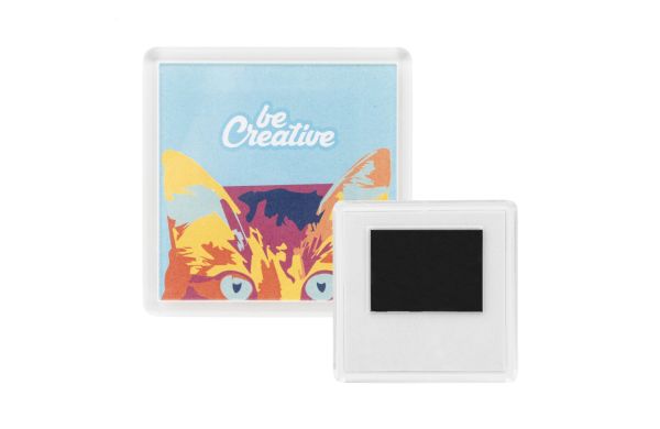 PrintMag Square Kühlschrankmagnet, weiss