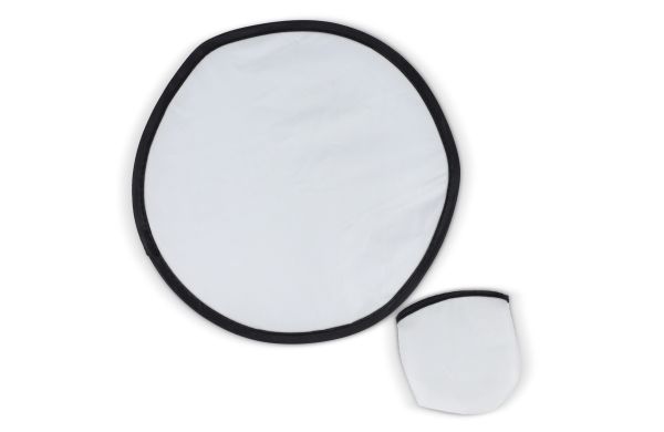 R-PET Faltbare Sublim Wurfscheibe, weiss