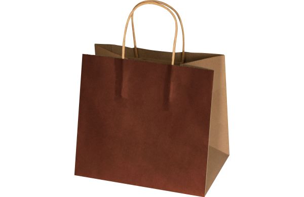 Recycelte Papiertasche klein - braun