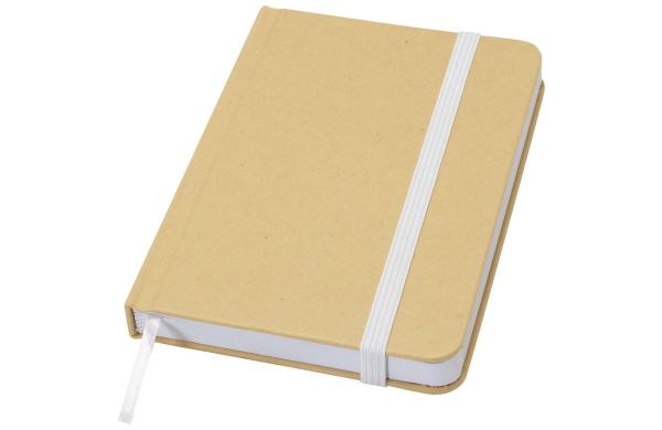 Reed A6 Hardcover Notizbuch, blanko, aus recyceltem Material, weiss