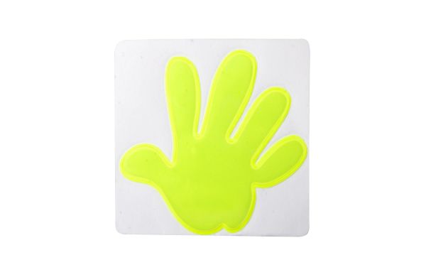 Reflektor-Aufkleber, Hand Astana, Weiss