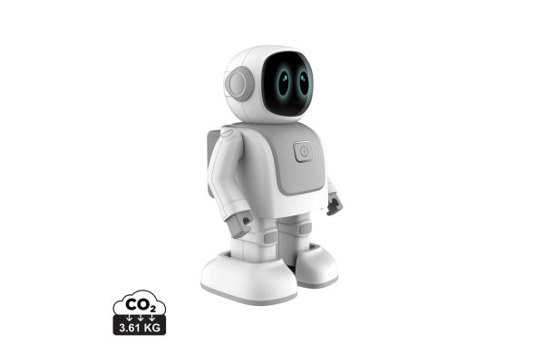 Robert der tanzende Roboter mit Lautsprecher, weiß