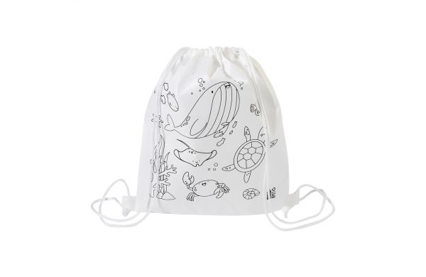 RPET-Farbbeutel mit Kordelzug, Meer Zocolo