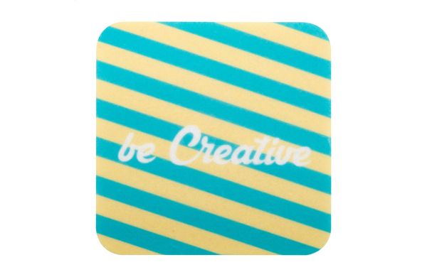 RPET Filz Untersetzer, Quadrat CreaFelt Drink, Grau