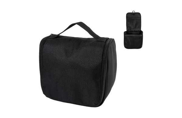 RPET Kosmetiktasche zum Hängen Susity, schwarz