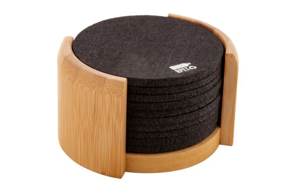 RPET Untersetzer-Set Chiang, schwarz