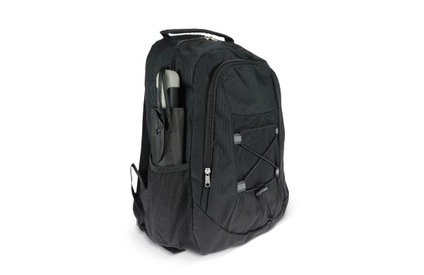 Rucksack mit Kordelzug R-PET 25L, schwarz