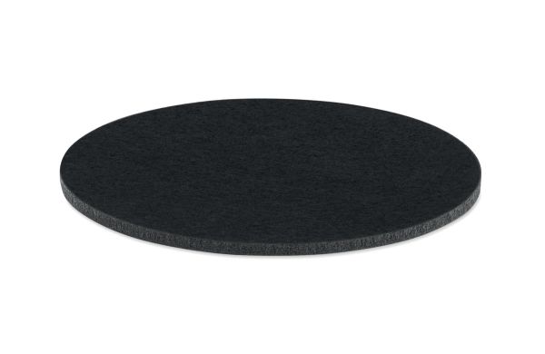 Runder Untersetzer RPET - schwarz