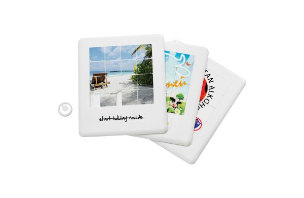 Schiebepuzzle, weiss