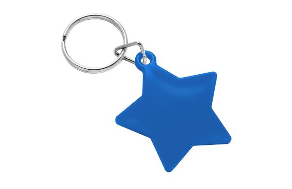 Schlüsselanhänger Stern_ blau