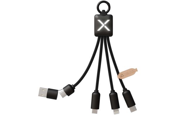 SCX.design C13 20W 5-in-1 Ladekabel, schwarz