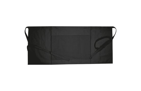 Servierschürze aus Baumwolle - schwarz