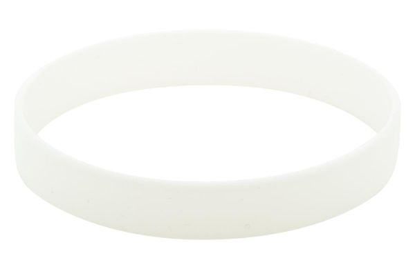 Silikon-Armband Wristy, weiß