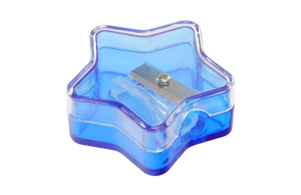 Spitzer Stern_ blau-transparent