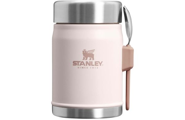Stanley 400ml Legendary Food Jar Lunchpot mit Göffel, hellrosa