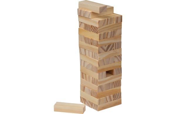 Stapel Geschicklichkeitsspiel aus Holz - braun