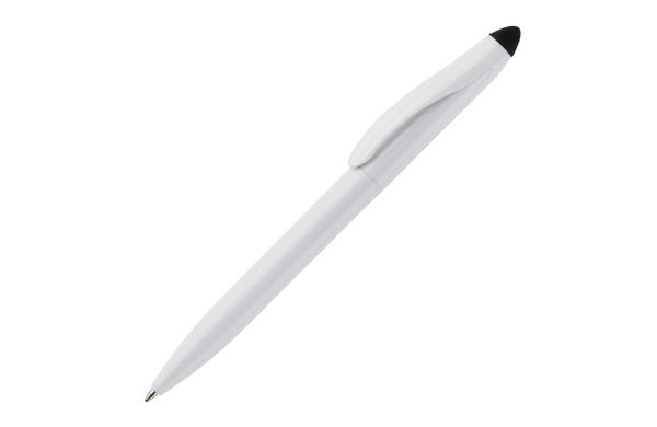 Stylus Kugelschreiber Touchy, Weiss / Schwarz