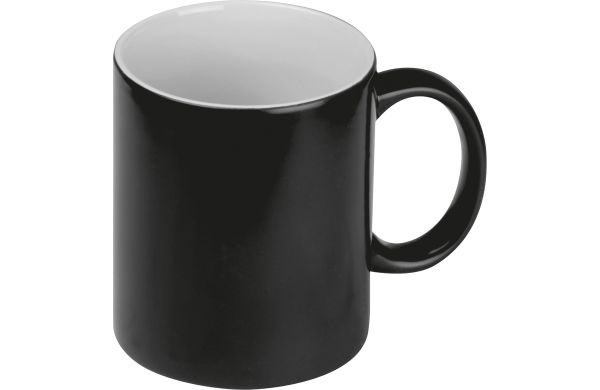 Sublimationstasse mit Effekt, 300ml - schwarz