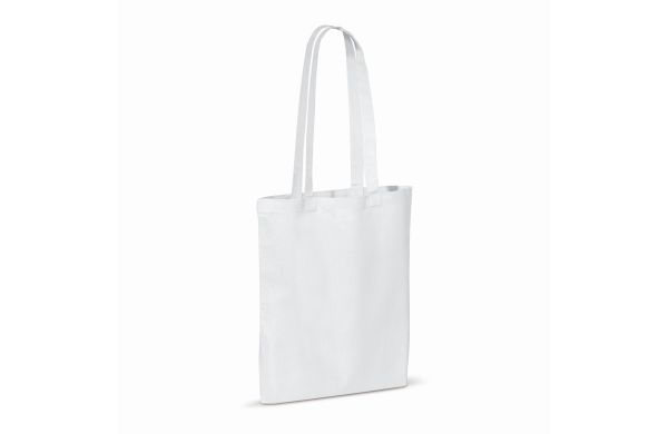 Tasche aus recycelter Baumwolle 140g-m² 38x42cm, weiss