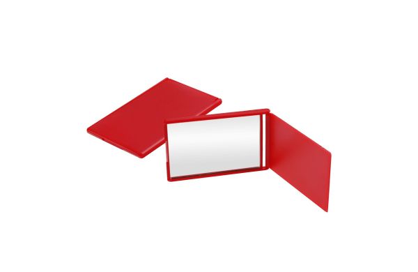 Taschenspiegel_ rechteckig_ rot