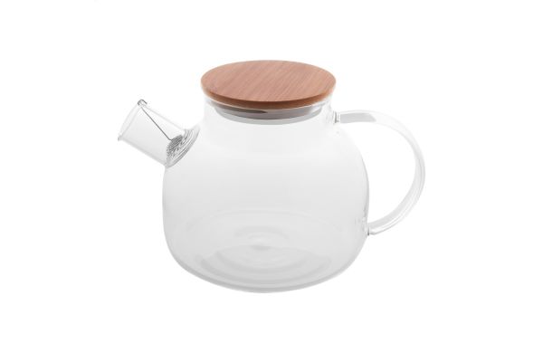 Teekanne aus Glas Tendina, weiss