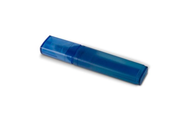 Textmarker aus R-PET-Material, blau - blau