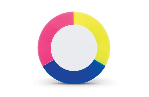 Textmarker Puck, blau