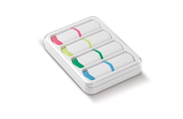 Textmarkter Set 4St. 75mm, weiss