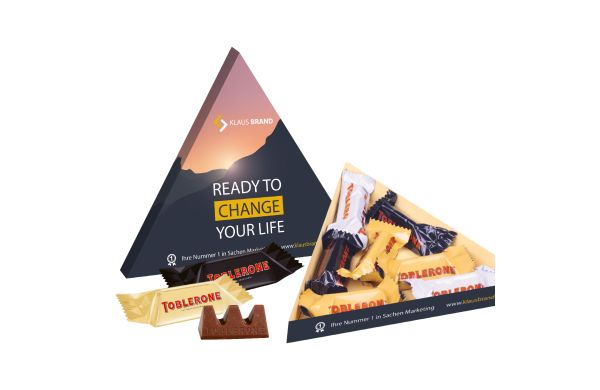 TOBLERONE Minis in Präsentbox Dreieck Klimaneutral FSC