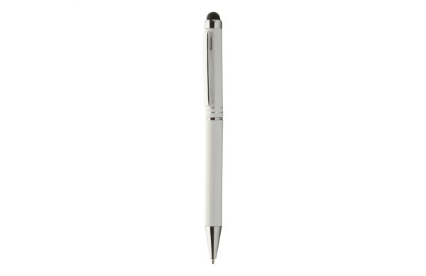 Touchpen mit Kugelschreiber  Nisha, weiss