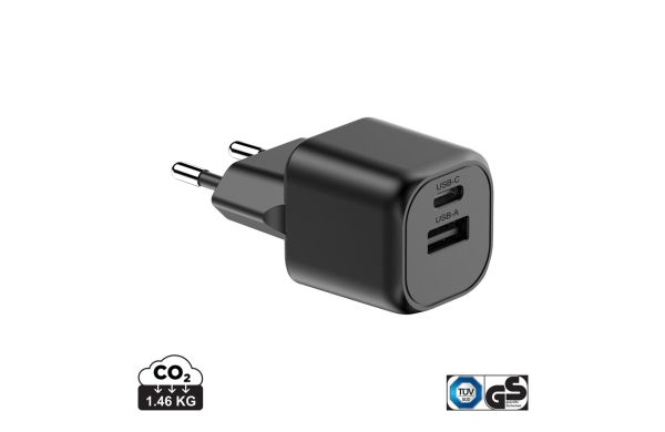 Urban Vitamin Monterey 20W-GAN-Ladegerät aus RCS rec. PC, schwarz