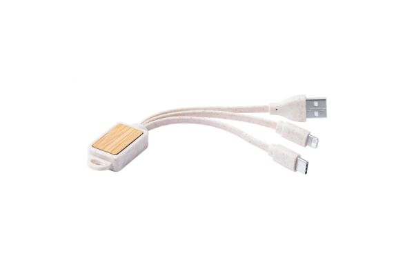 USB-Ladekabel Korux, beige/natur