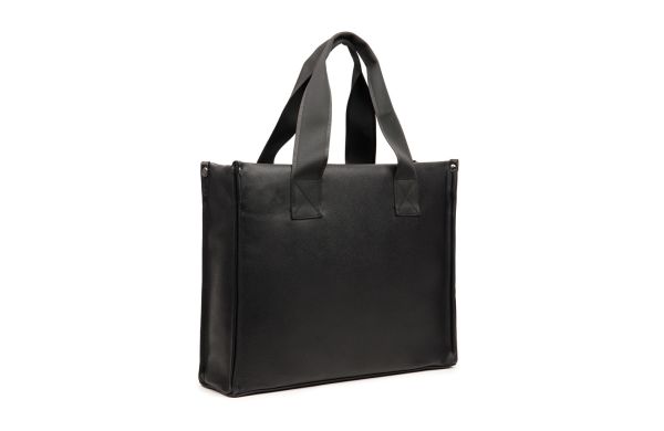 VINGA Bermond Tragetasche aus RCS recyceltem PU/schwarz