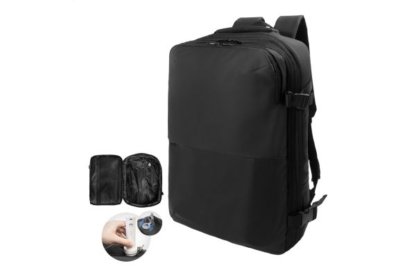 Vakuum-Kompressions-Rucksack AeroBack, schwarz