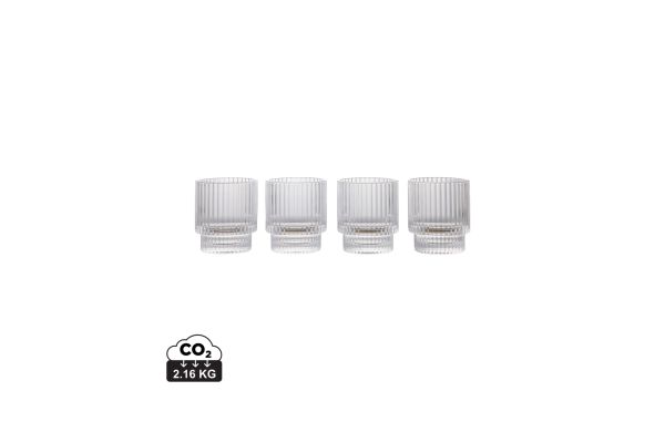 VINGA York Tumbler, 4-tlg. Set, transparent