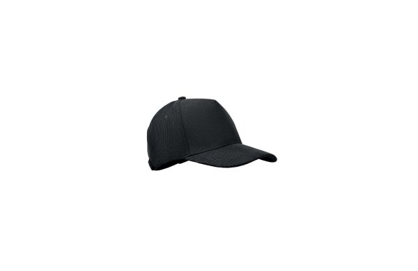 WALE Baseball Kappe 5 Panels Cord, schwarz