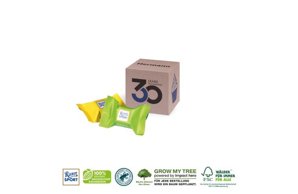 Werbe Fruchtgummi Paperbox Mit Einleger Klimaneutral FSC