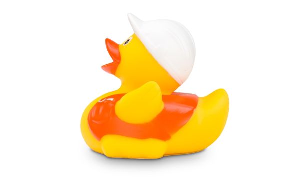 Werbeente Bob Bauleiter