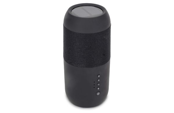 Wireless solar speaker torch 2x5W IPX6, schwarz