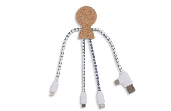 Xoopar Mr. Bio Cork Charging Cable, natur