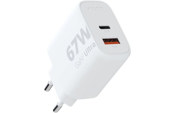 Xtorm XEC067 GaN² Ultra 67 W Wandladegerät, weiss