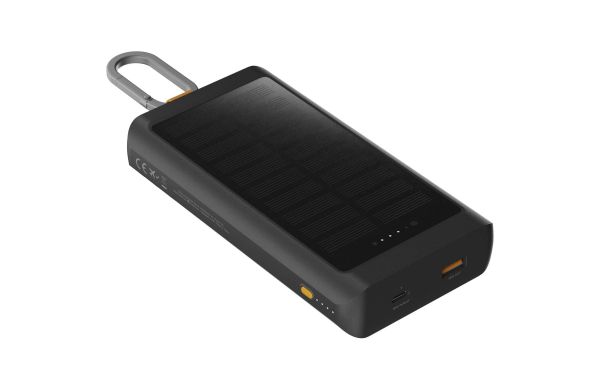 Xtorm XG2S101 Go2 10.000 mAh 15W Solar Powerbank mit Lampe, kohle