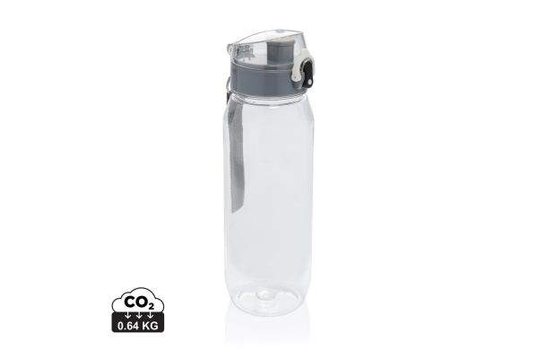 Yide verschließbare Wasserflasche aus RCS rec. PET, 800ml, transparent