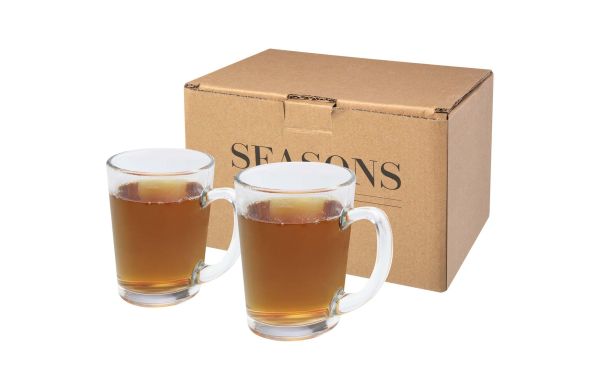 Zeni 2-tlg. Teeglas Set, weiss