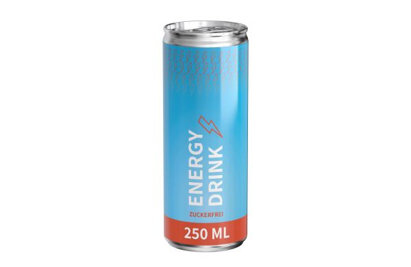 Energy Drink zuckerfrei, Body Label  (Pfandfrei, Export)