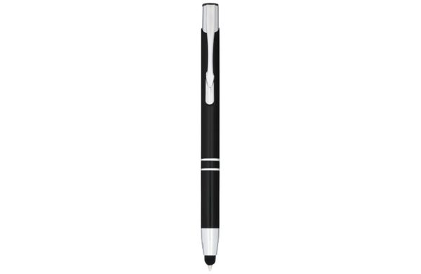 Moneta Kugelschreiber mit Metall Touchpen - schwarz 