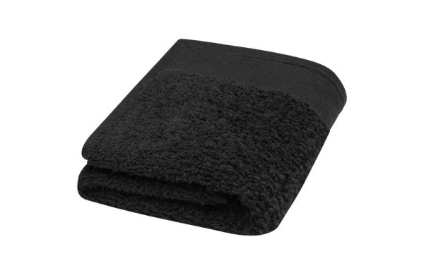 Chloe 550 g/m² Baumwollhandtuch 30 x 50 cm - schwarz 